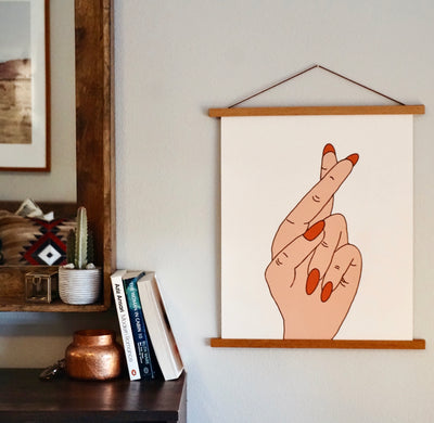 Fingers Crossed Art Prints